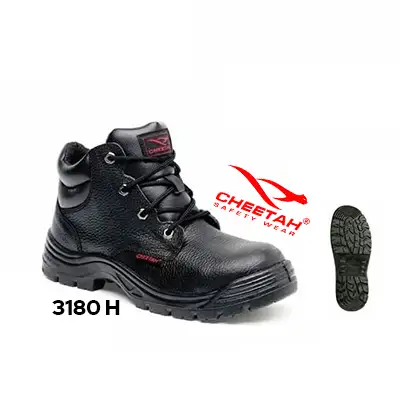 Sepatu Safety Cheetah 3180H warna hitam